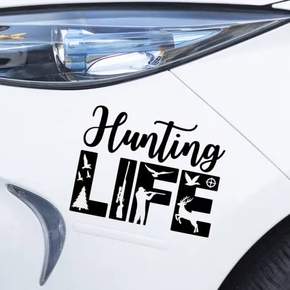 Nalepka za avto Hunting LIFE