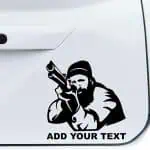 Nalepka za avto Lovec s puško