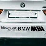 Nalepka za avto Motorsport Powered by BMW M