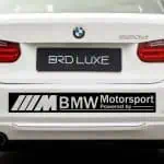 Nalepka za avto powered by BMW Motorsport