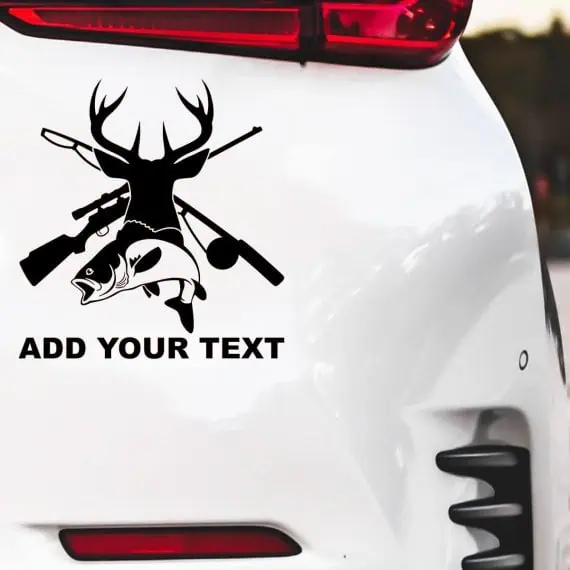 Nalepka za lovce in ribiče