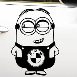 Nalepke za avto BMW minion