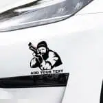 Nalepke za avto Lovec s puško