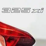 Nalepke za avtomobile BMW 325xi obrobljeno besedilo