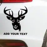 avto Lovska nalepka jelenova glava z rogovi