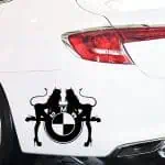 avto Nalepka BMW in hudički