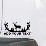 avto Nalepka rogovi in jelen