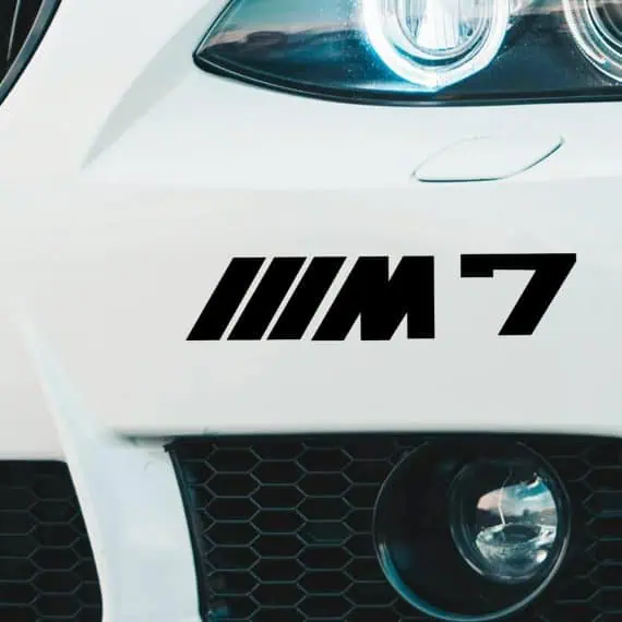 Avto nalepka BMW M7