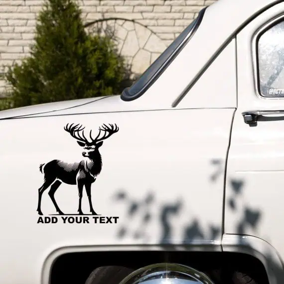 Jelen Cervus elaphus nalepka za avto
