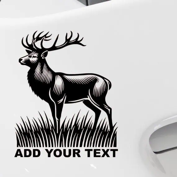 Nalepka navadni jelen (Cervus elaphus) za avto