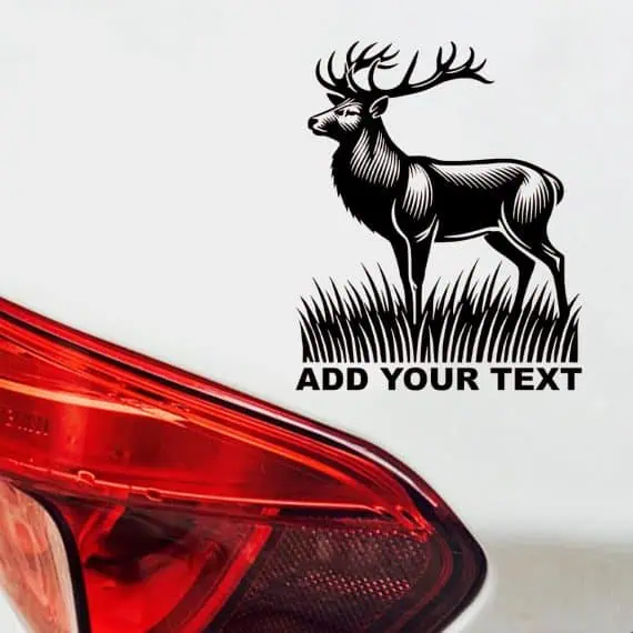 Nalepka navadni jelen za avtomobile