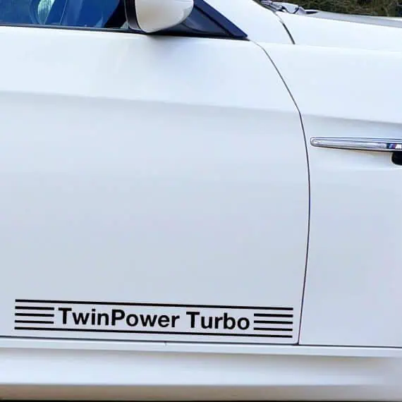 Nalepka za avto BMW Twin Power Turbo