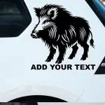 Nalepka za avtomobile divji prašič (Sus scrofa)