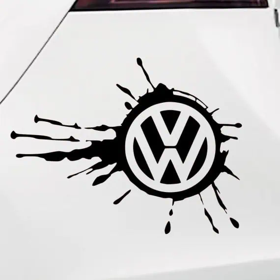 Nalepke Volkswagen logo v packi