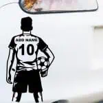 Avto nalepka nogometaš s personalizacijo