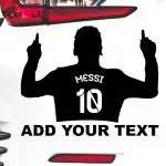 Nalepka za avtomobil messi nogometaš