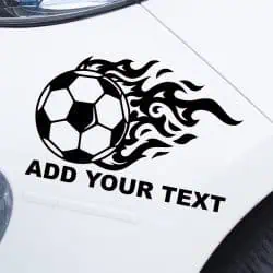 Nalepke goreča nogometna žoga za avtomobile