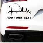 Nalepka srčni utrip ribolova za avtomobile