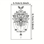 Velikost začasnega tatuja v kompletu