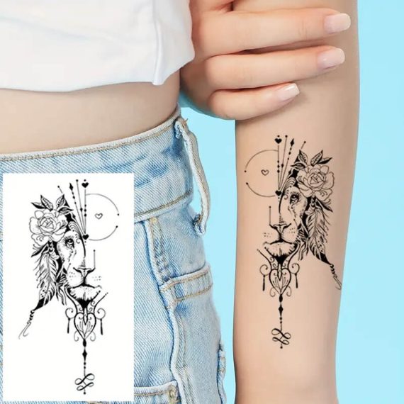 Začasni tattoo magični lev komplet 30 kosov