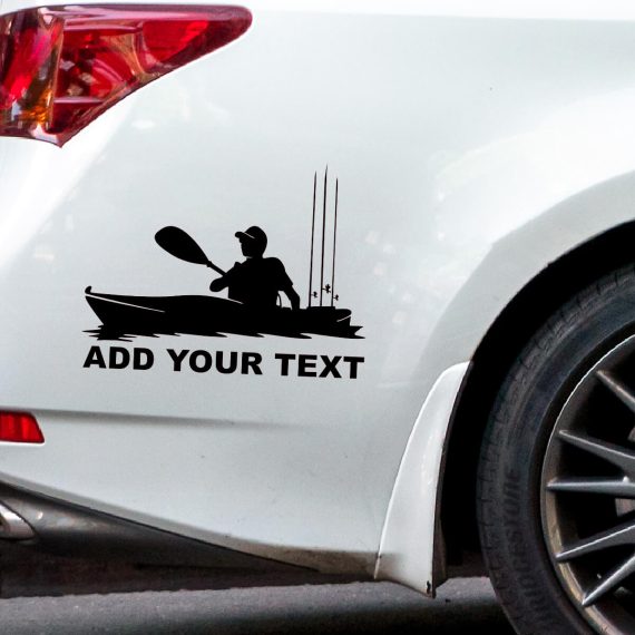 nalepka lov iz kajaka za avtomobile
