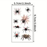 velikosti tatujev pajkov in pajkovih mrež v kompletu