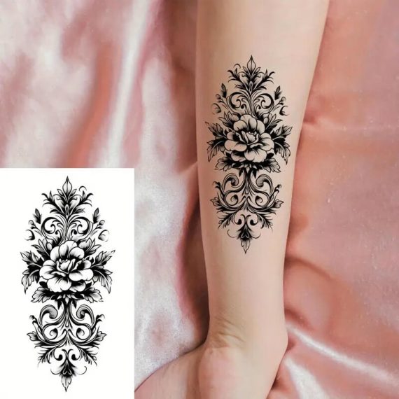 Tattoo nalepke roža začasni