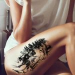 Tetovaže začasne volkove skrivnostne moči in instinkta