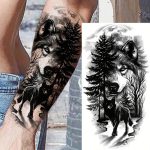 tatuji volkove skrivnostne moči in instinkta