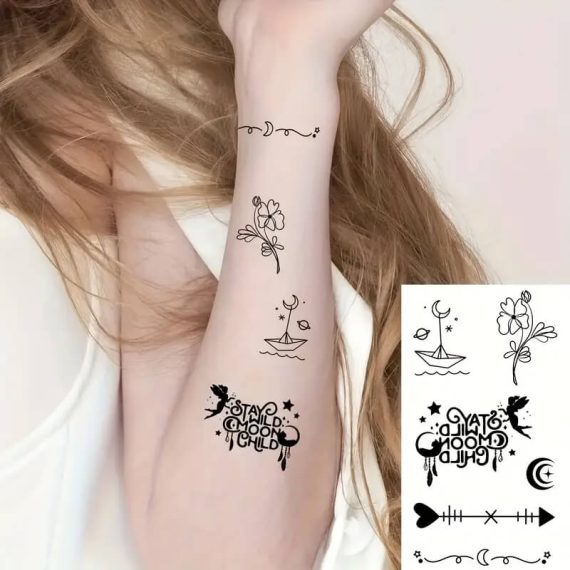 začasne tattoo nalepke citat rože barka