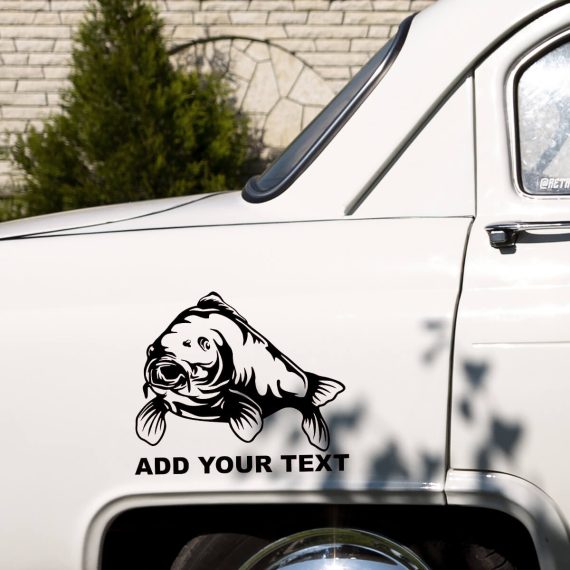 Krap nalepka ribiška za ribiče