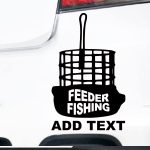 Nalepka feeder fishing za avtomobile