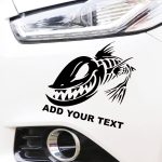 Nalepke za avtomobile skelekton ribe