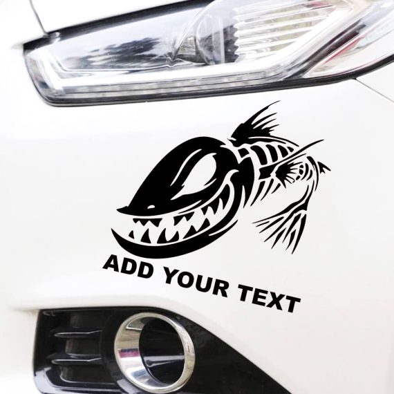 Nalepke za avtomobile skelekton ribe