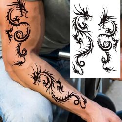 Tatu tribal zmaj moči