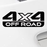 Avto Nalepka z napisom OFF ROAD 4 x 4