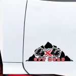 Avto nalepka barvna 4x4 off road
