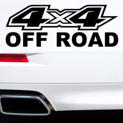 Avtomobilske nalepke z napisom OFF ROAD 4 x 4