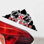 Barvna avto nalepka 4x4 off road