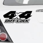 Nalepka 4x4 DIFF LOCK za avtomobile