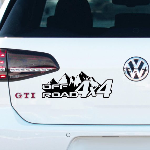 Nalepka off road gore 4x4 za avto