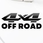 Nalepka za avto OFF ROAD 4 x 4