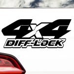 Nalepka za avtomobil 4x4 DIFF LOCK