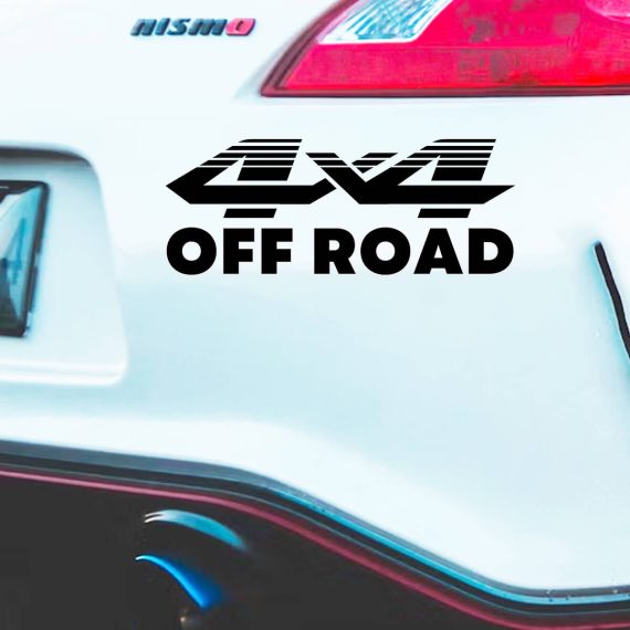 Nalepka za avtomobil OFF ROAD 4 x 4
