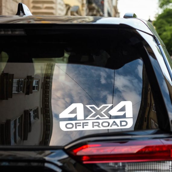 Nalepke z napisom OFF ROAD 4 x 4