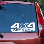 Nalepke za avtomobile z napisom OFF ROAD 4 x 4