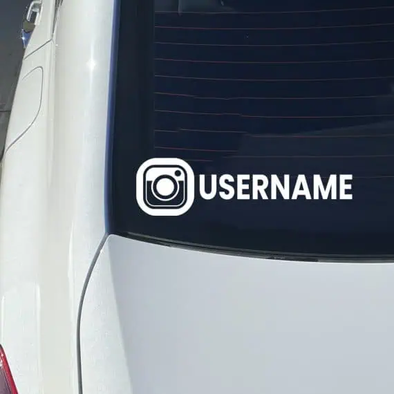 Avto Nalepka družabna omrežja INSTAGRAM username