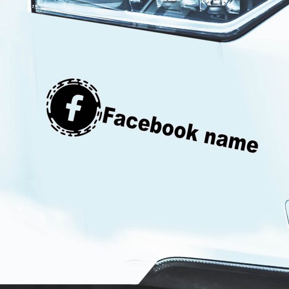 Avtomobilska avto nalepka Facebook