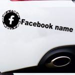 Avtomobilska nalepka Facebook