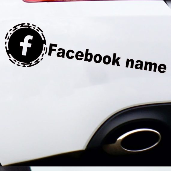 Avtomobilska nalepka Facebook